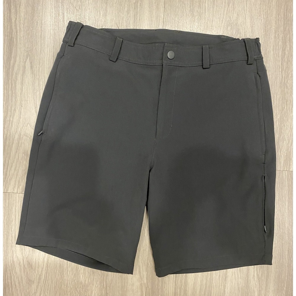 Mack Weldon Shorts Mens Medium Gray Performance Zip Pockets Stretch M